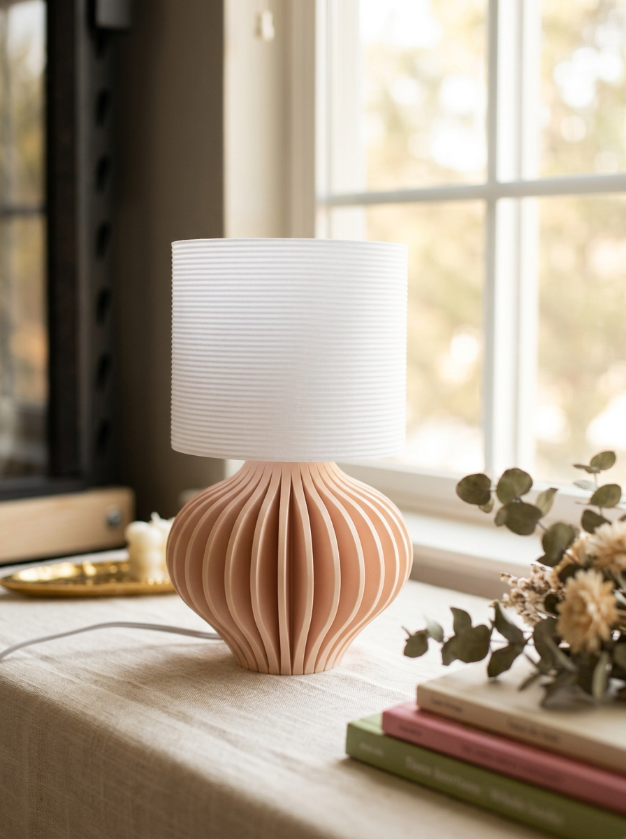 Fluted Table Lamp