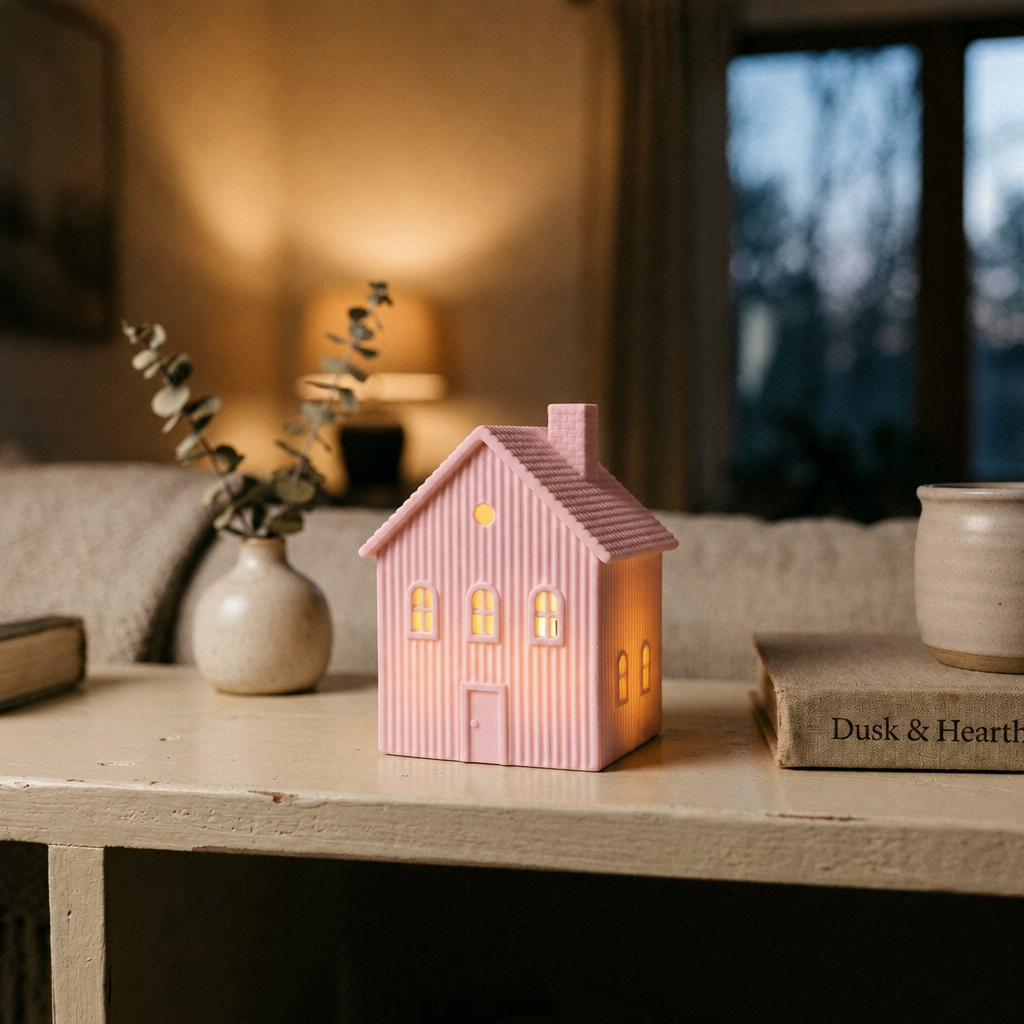 Night Light House in Blush