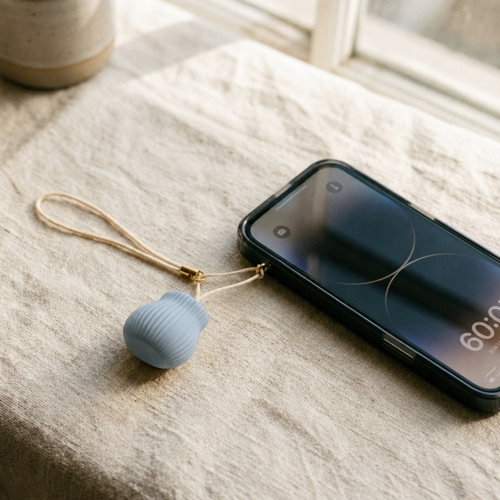Ring Ring in Dusty blue