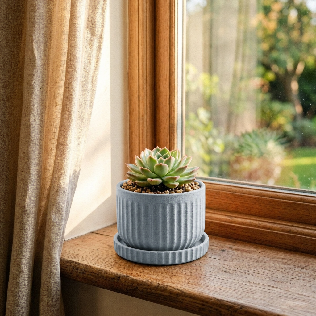 Plant One On Me in Dusty blue