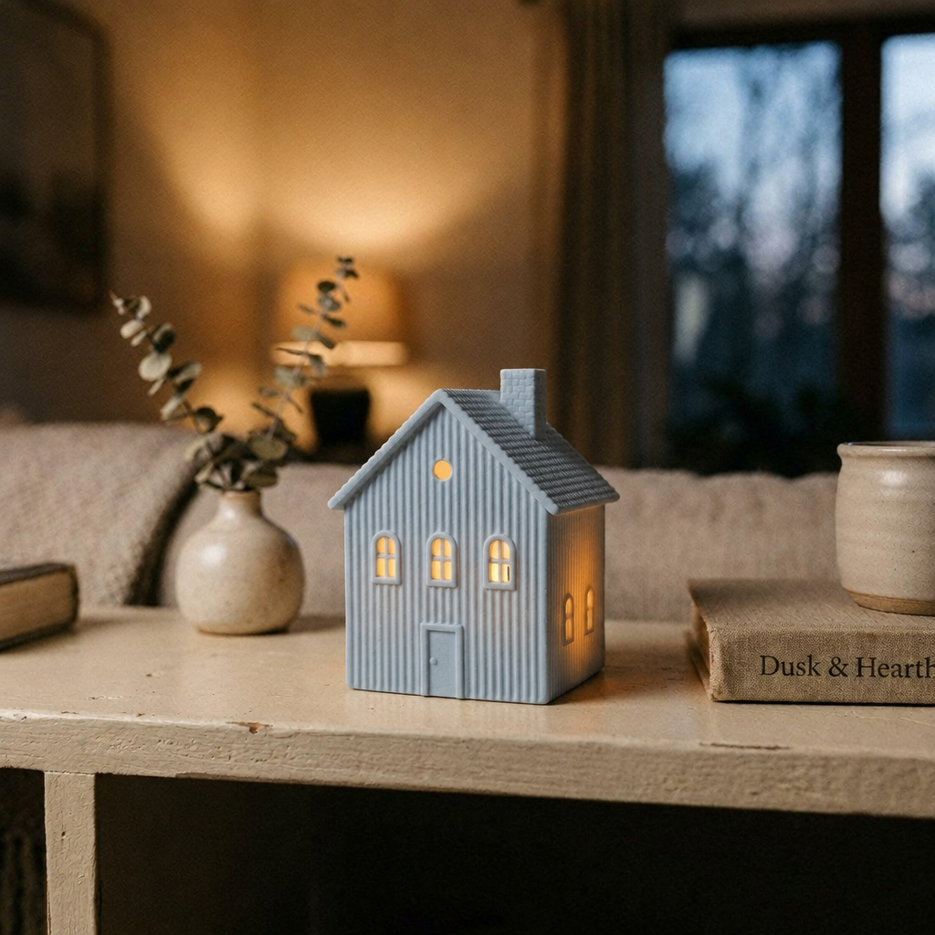 Night Light House in Dusty blue