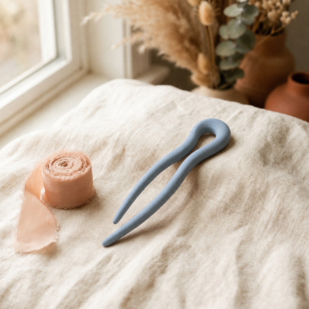 Bun Voyage in Dusty blue