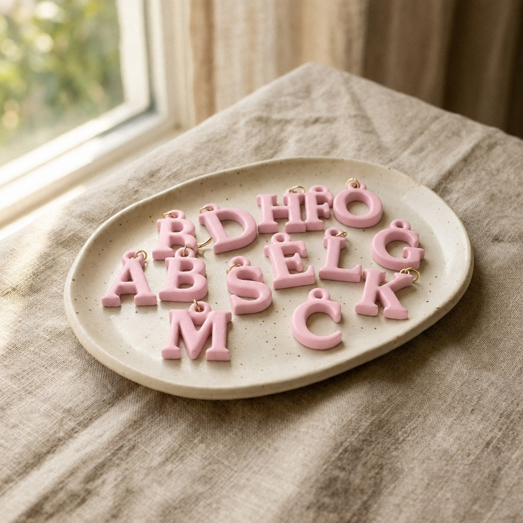 Initial Here in Blush
