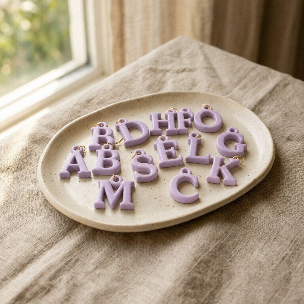 Initial Here in Lilac