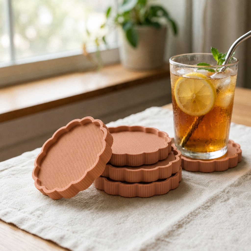 Coaster Club in Terracotta