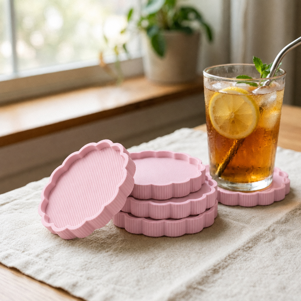 Coaster Club in Blush